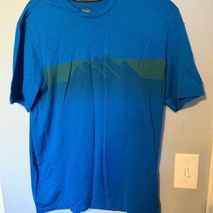 Cabela's Blue Short-Sleeve Tee with Green Mountain Graphic